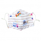 藍(lán)星褐色耳戴式兒童棉布口罩